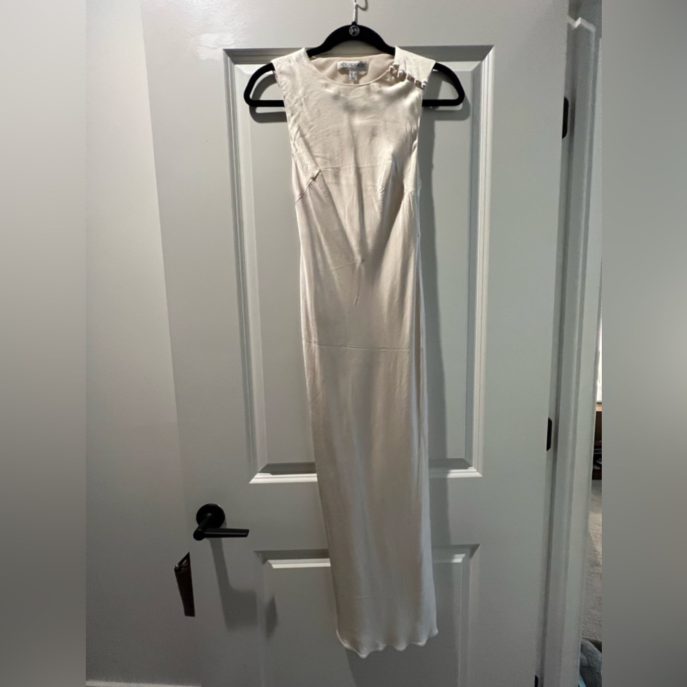 Shona Joy Cream Sleeveless Dress